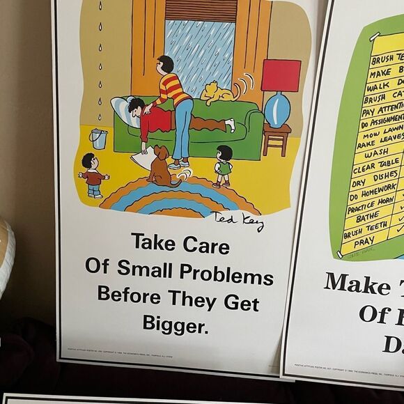 Positive Attitude 1980’s Posters Inspirational Good Deeds set of 6!! - Picture 5 of 14